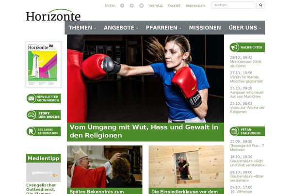 horizonte-aargau.ch site used WP Bootstrap Starter