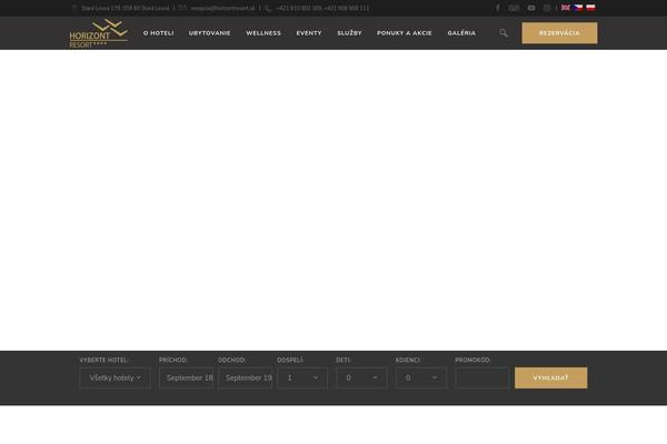 Site using Mkdf-hotel plugin