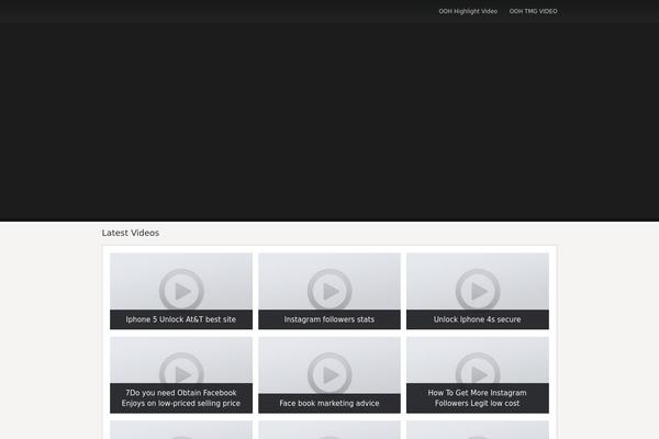 Focus theme site design template sample