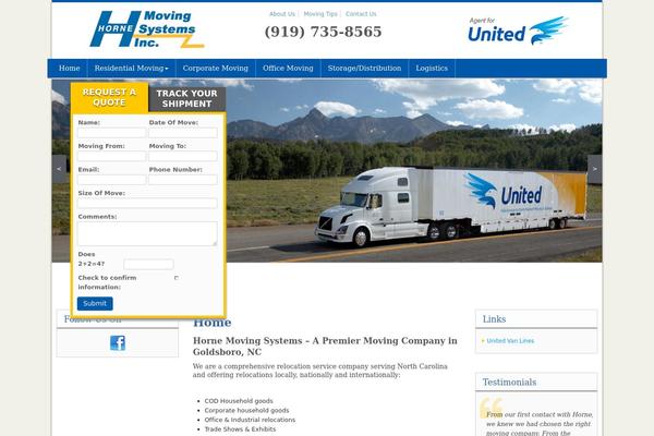hornemoving.com site used Unigroup