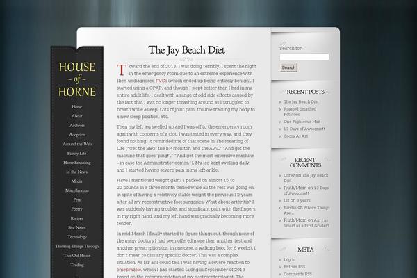 Memoir theme site design template sample