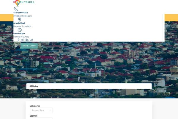 Houzez theme site design template sample