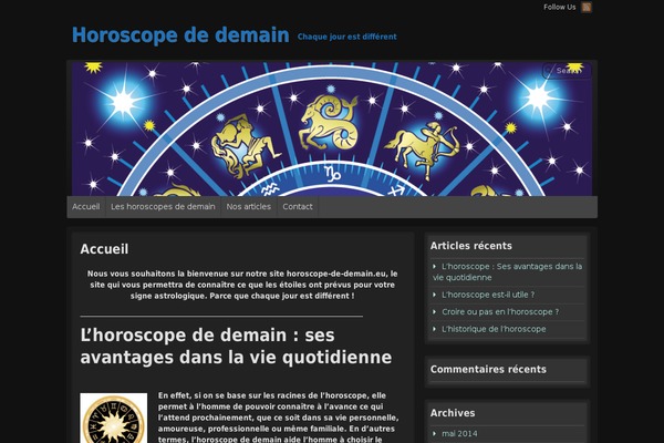 Voyage theme site design template sample