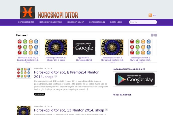 horoskopiditor.al site used Newsy