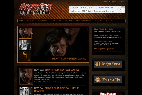 Mammoth theme site design template sample