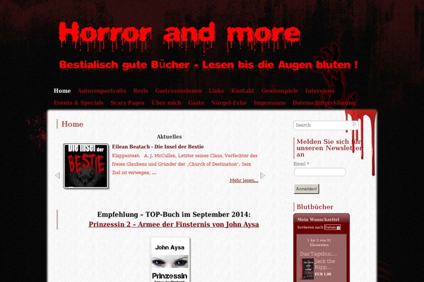 Zombie Apocalypse theme site design template sample