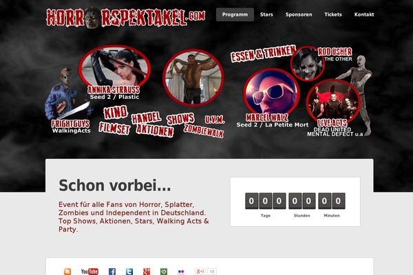 horrorspektakel.com site used Rocketick