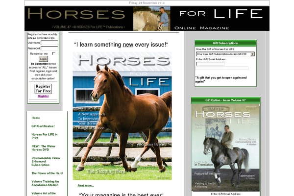 horsesforlife.com site used Caprice