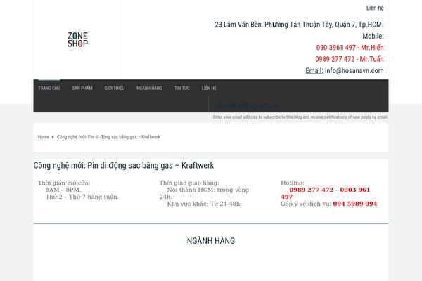 Zoneshop theme site design template sample