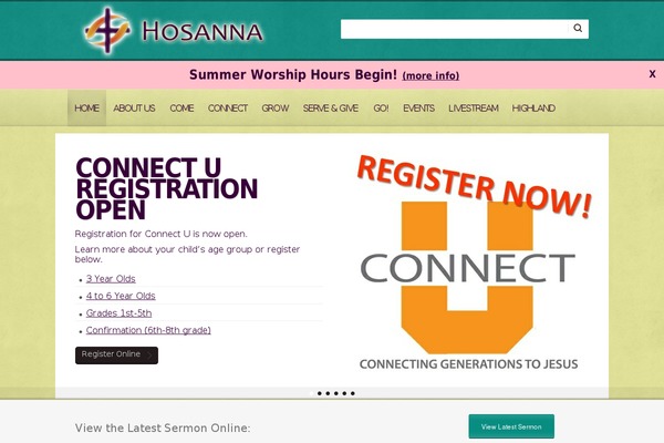 Churchope theme site design template sample