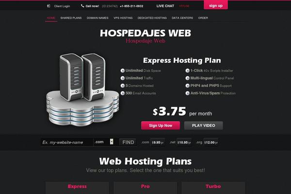 CONTRAST theme site design template sample