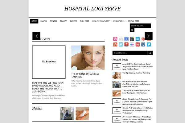 Vogue theme site design template sample