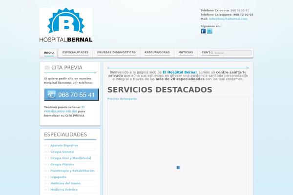 Balance theme site design template sample