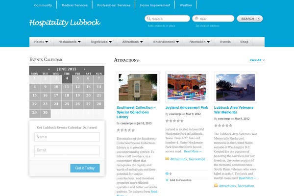 GeoPlaces theme site design template sample