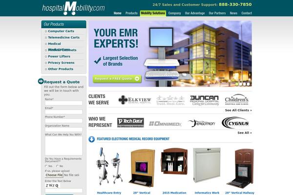 Hospital theme site design template sample