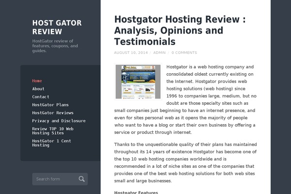 Wilson theme site design template sample