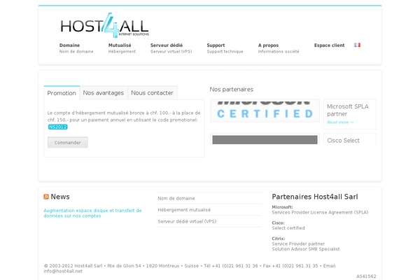 host4all.me site used Terso