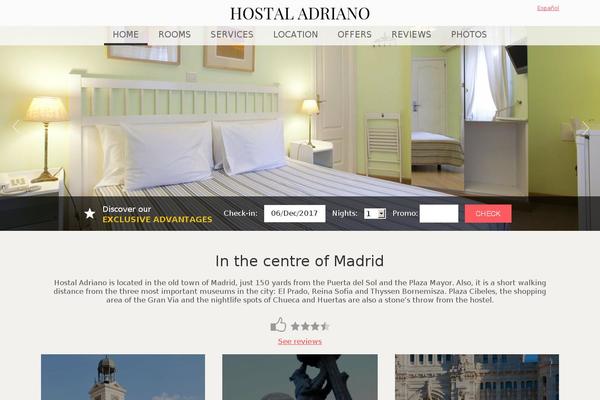 Mirai theme site design template sample