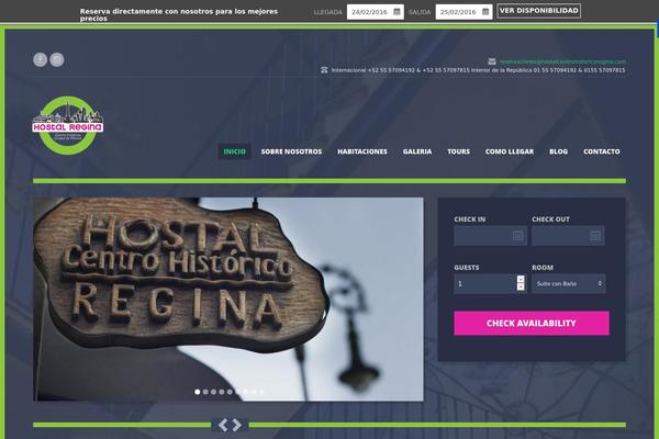 hostalcentrohistoricoregina.com site used Wp_hotelmotel5-v1.2