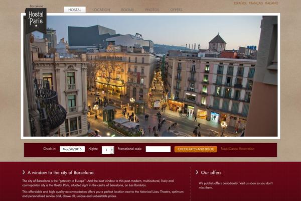 hostalparisbarcelona.com site used Hostal-paris-barcelona-2020