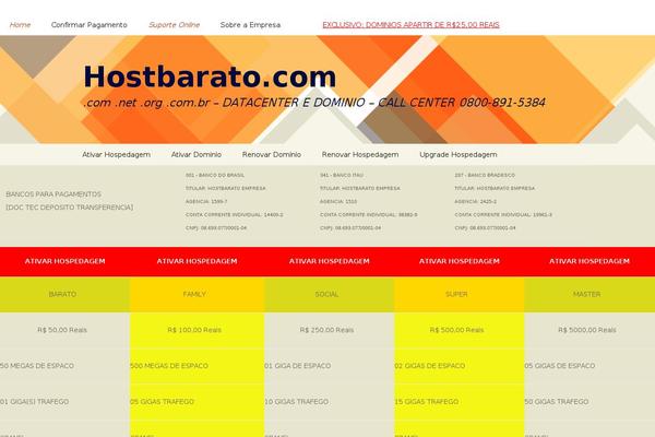 Site using Hosting Pricing Tables plugin