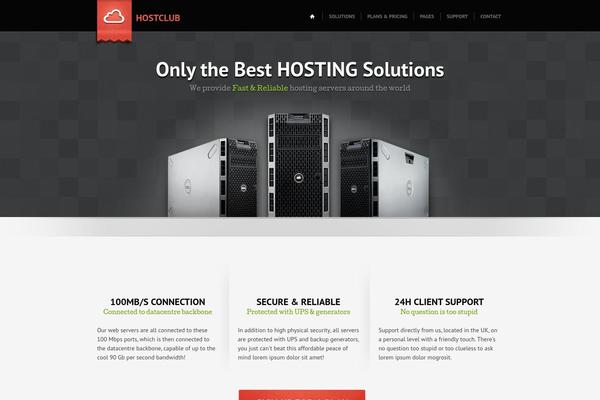 Cloudhost theme site design template sample