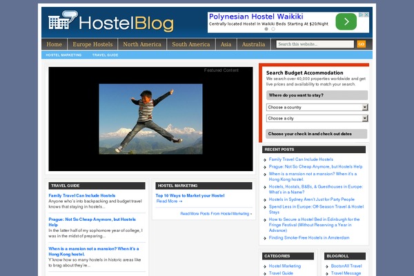 Lifestyle theme site design template sample