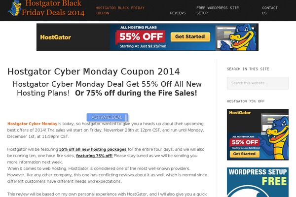 hostgatorblackfridaycoupon.com site used Eleven40 Pro