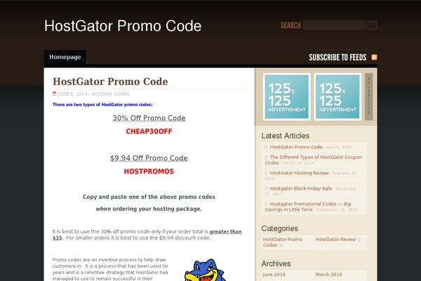 WP-Brown theme site design template sample