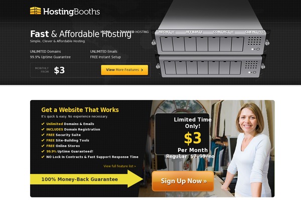 Rackhost theme site design template sample