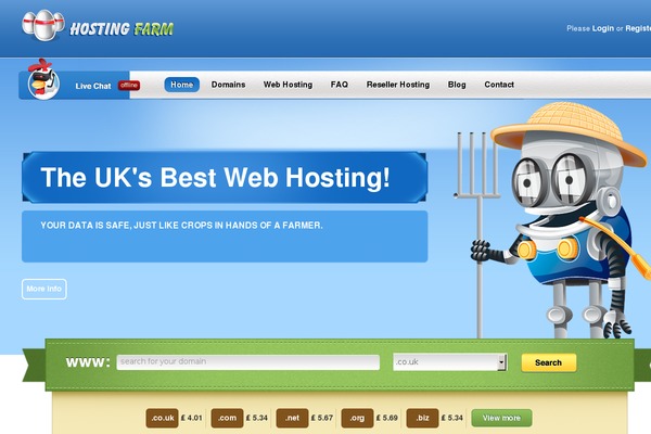 Megahost theme site design template sample