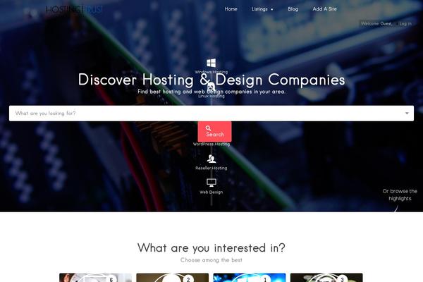 hostingitrust.com site used Listable-child-theme