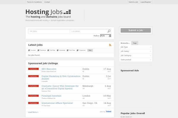 Jobroller theme site design template sample