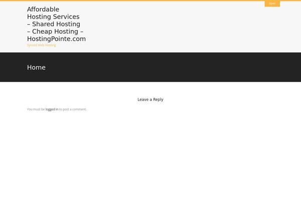 Megahost theme site design template sample