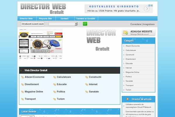 Director theme site design template sample