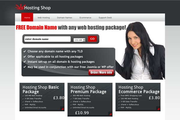 QuickHost theme site design template sample