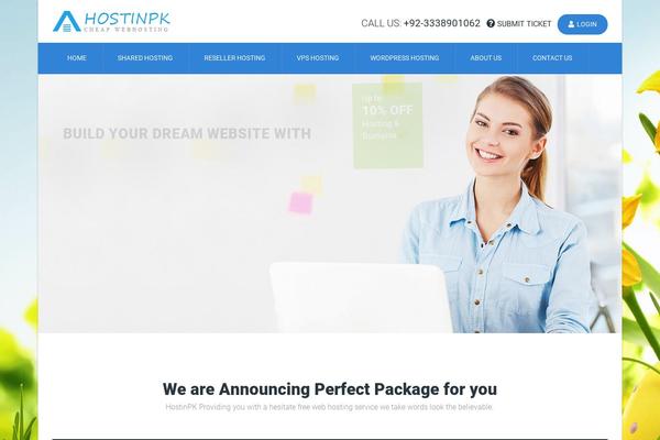 Arkahost theme site design template sample