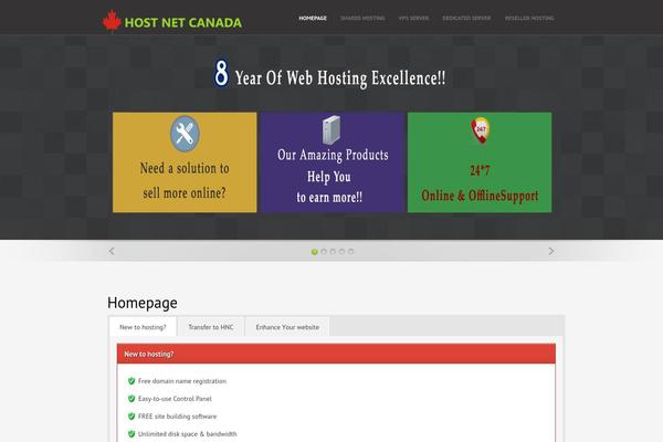 Cloudhost theme site design template sample