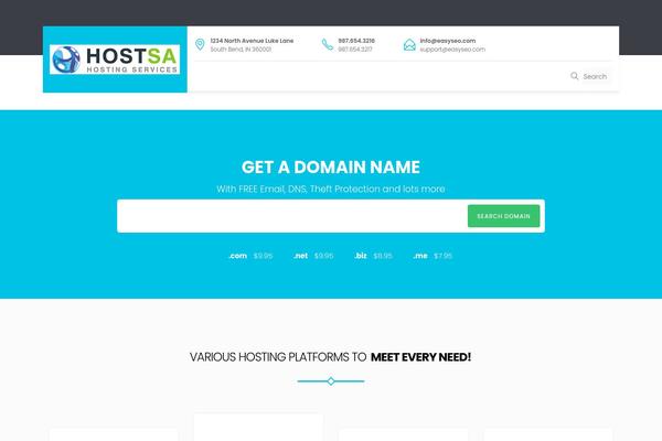 Easyweb theme site design template sample
