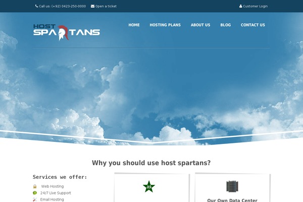 hostspartans.com site used Cloudhoster-1-2
