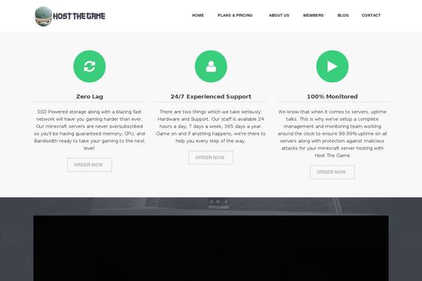 hostthegame.com site used Flatco Child