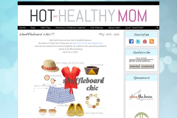 hotandhealthymom.com site used Hhm