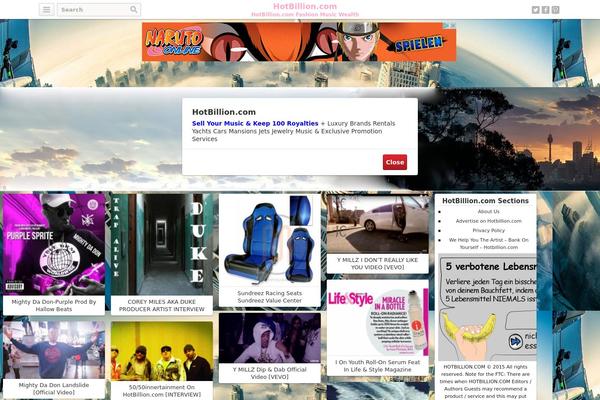 Covert PinPress theme site design template sample