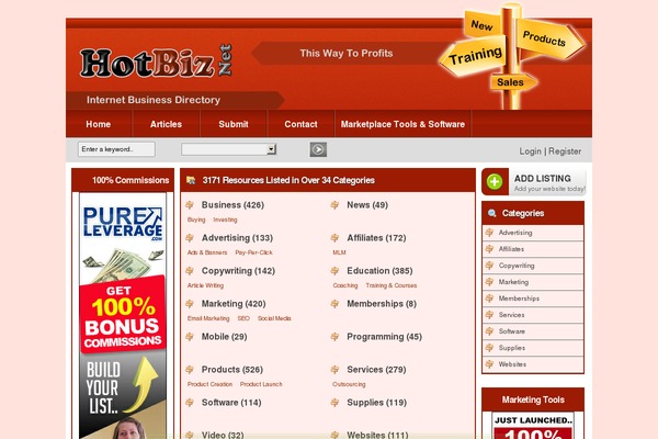 Directorypress theme site design template sample