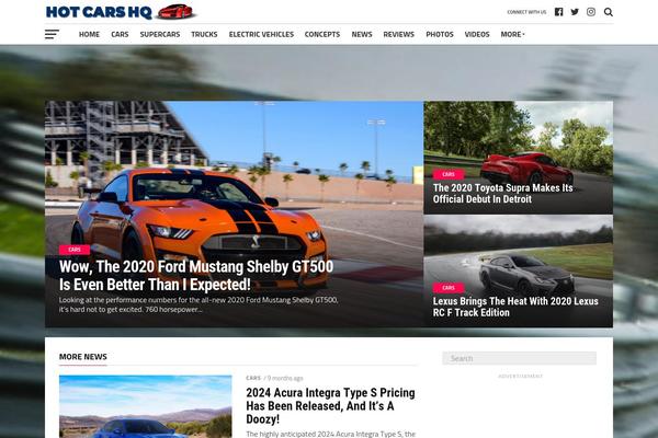 hotcarshq.com site used The-league