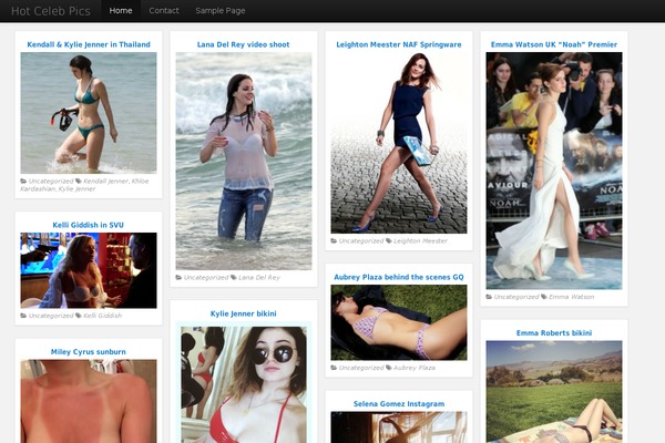 PR News theme site design template sample
