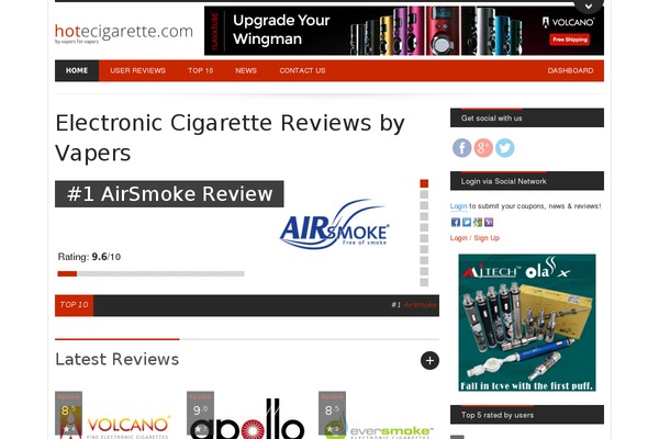 hotecigarette.com site used View:r