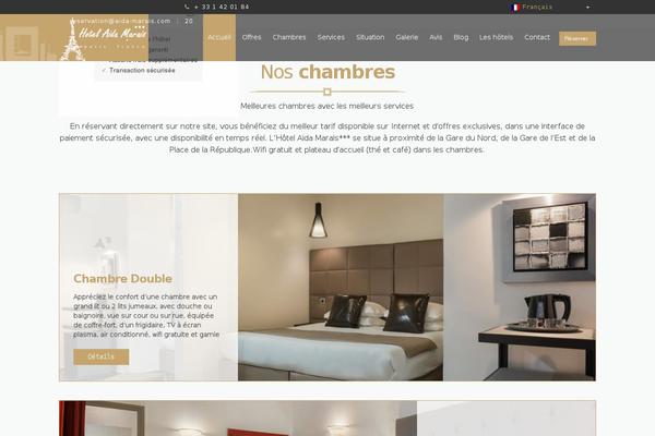 Hotel theme site design template sample