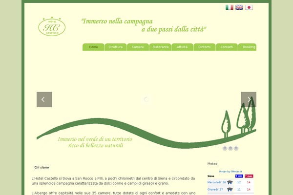 Hotel theme site design template sample