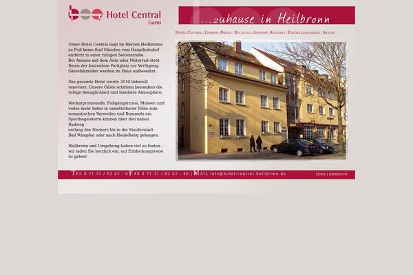 Hotel theme site design template sample